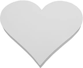 Styropor Herz Weiß Breite 30 cm x Dicke 3 cm – Großes Dekoherz zum Bemalen, Beschriften & Basteln – DIY Herzform für Hochzeit, Geburtstag, Feier & Geschenkidee