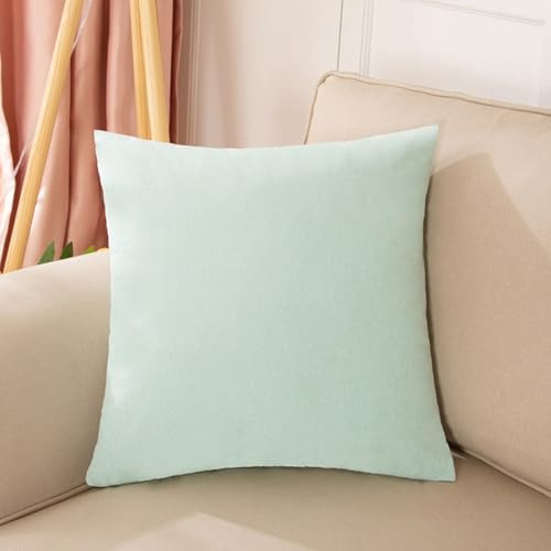 UJHKAQVGT Nordic Ins Style Wurfkissenbezüge mit Einsatz, 100 % Baumwoll-Leinen-Mischgewebe, Kissen für Sofa, Bett, Auto, Büro, mehrere Größen (40 x 40 cm bis 50 x 70 cm) und Farben