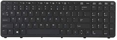 Ouitble ZBOOK Laptop-Tastatur, besonders leise, ABS-Ersatztastatur für 15 p000, 15 p008au, 15 p030nr, geräuschloses Tippen, langlebiges US-Layout, Computerzubehör