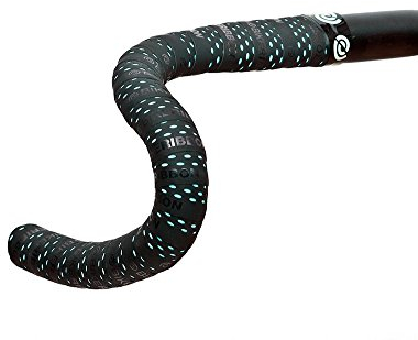 Bike Ribbon Drops Double Layer Bar Tape, Schwarz (Black/Celeste), One Size
