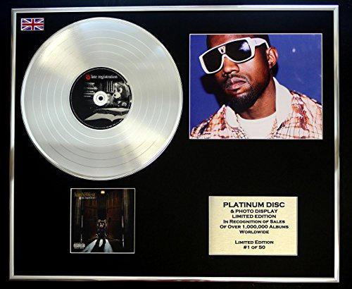 KANYE WEST/Platin Schallplatte & Foto-Darstellung/Limitierte Edition/LATE REGISTRATION