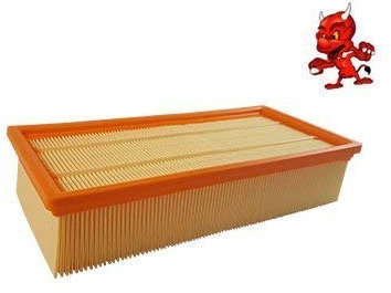 1 filtro dell'aria pieghevole in carta per Kärcher NT 65/2 Eco