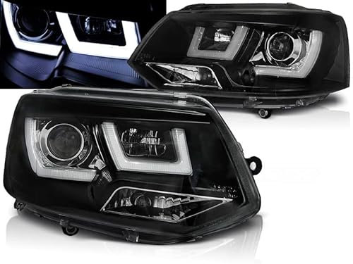 CR-Lights Led Tagfahrlicht Light Tube Scheinwerfer Set in schwarz für VW T5 GP 2010-2015