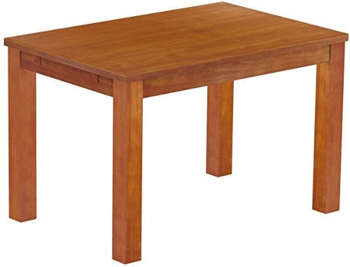 Esstisch Rio Classico 120x80 cm Kirschbaum Holz Pinie Massivholz Esszimmertisch Echtholz ausziehbar vorgerichtet für Ansteckplatten Brasilmöbel