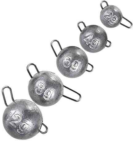 QCSTORE Schnellwechsel-Blei-Haken-Set Meeresangeln, lange Blei-Sinker 2/4/6/8/12G