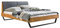 Hasena Designbett Pietro 25 Wildeiche Polsterkopfteil Smoke 180x200