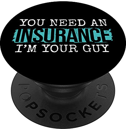 I'm Your Guy Versicherer Versicherungs-Makler Versucherung PopSockets PopGrip: Ausziehbarer Sockel und Griff für Handys/Tablets mit Tauschbarem Top
