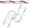 2x 1.5m Reflective Dog Tie Out Cables for Dogs – 3mm Thick, Heavy Duty, PVC Cover, Camping Accessories, Outdoor Use with Anchor Stake – Ideal for Small & Medium Dogs (5ft Each, PURPLE)