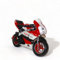 KXD 008AS 2 Takt 50ccm 45km/h PocketBike Poket Bike Dirt Dirtbike CrossBike Enduro 49cc Pitbike PocketBike Motocross Motorrad Motorbike Motorsport Pocket Vollcross Crossbike Rot-Schwarz-Weiß