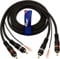 1STec 1m 2 x RCA Red + White Moulded Phono Plugs with Ground Wire Earth Tag to stop Feedback Hum Humming Buzz Buzzing Noise from Vinyl Record Player Car Stereo Amplifier - HiFi speakers 1 Metre