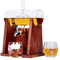 Glolaurge Whiskey Decanter with 2 Globe Glasses, 1250ml Ship Whiskey Decanter Set for Men, Liquor Bourbon Decanter Gift for Him