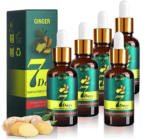 Ingzy Haarwachstum Beschleunigen Serum, Anti Haarausfall Für Frauen Und Männer, Haarwuchsmittel, 7 Day Herb Germinal Serum
