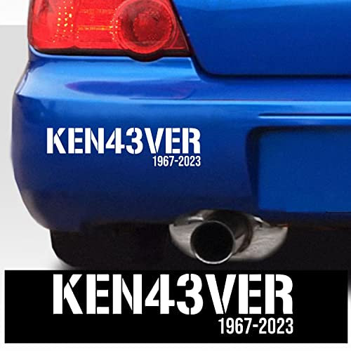 myrockshirt RIP Block Ken 43 Forever VER Memorial Drift Aufkleber Drifting 1967-2023 Sticker Decal R.I.P Rally Team Motorsport
