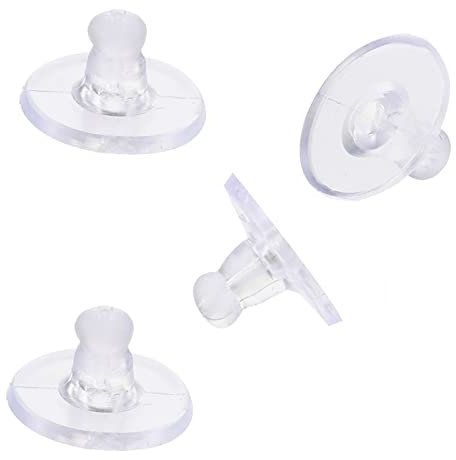100 Stück Silikon Ohrring Stopper Ohrring Verschluss Klar Gummi Ohrstopper Ohrring Stecker Ohrstecker Verschluss Ohrringstecker Verschlüsse Silikon Sicherheit Rücken Kupplung Ohrring Stopper