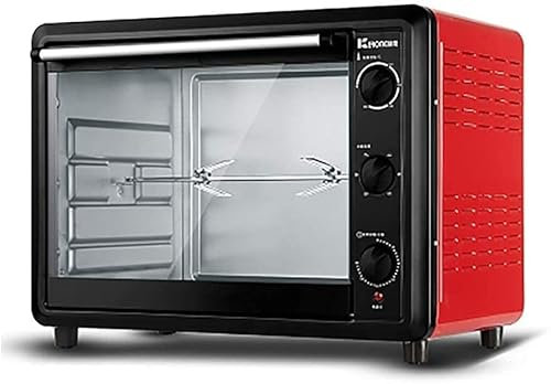Horno eléctrico multifunción de 60 litros, tenedores giratorios domésticos, Control de temperatura independiente, Mini hornos de gran capacidad
