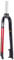 LHHL Mountain Bike Rigid Forks 26/27.5/29 inch 1-1/8 Ultralight Front Fork Bicycle Threadless Straight Tube MTB Forks QR 9X100mm Disc Brake Aluminum Alloy(Red,27.5)