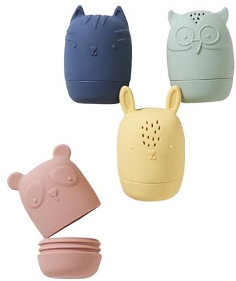 VERTBAUDET Lot de 4 aspergeurs Animaux Multicolore TU