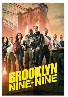 NEDOES Brooklyn Nine-Nine-Poster auf Leinwand, Schlafzimmer, Dekoration, Sport, Landschaft, Büro, Raumdekoration, Geschenk, ungerahmt, 50 x 75 cm