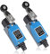SWAWIS 2 Piezas Interruptor de Límite Momentáneo ME-8104, Final de Carrera Brazo de Palanca de Rodillo, 5A 250V AC NC-NO Interruptor de Viaje para CNC Router Laser Plasma Router