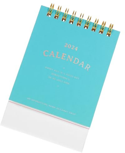 STOBOK Tischkalender Stehkalender Mini Schulkalender Querformat Jahr Des Drachenkalenders Countdown Kalender Mondkalender 2024 Drachenjahreskalender Wohnkultur Einfach Papier Planer Büro