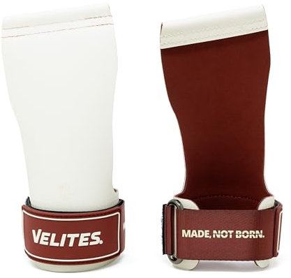 Velites I Cross Training Quad Ultra Gants sans magnésium I Mitaines d'haltérophilie I pour Les athlètes de Crosstraining ou de Gymnastique I Améliorez Vos résultats (Blanc, M)