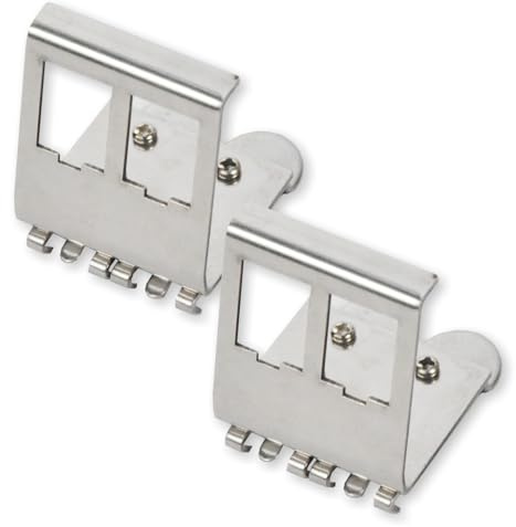 2 Stück Hutschienenadapter 2 Port für Keystone Module