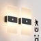 Coinmit 2 Stück Wandleuchte mit Bewegungssensor, 3000K, 4000mAh Akku Wandleuchte, Acryl Innenwandleuchte mit USB-Kabel, aufladbare Wandlampe für Flure und mehr. (Schwarz)