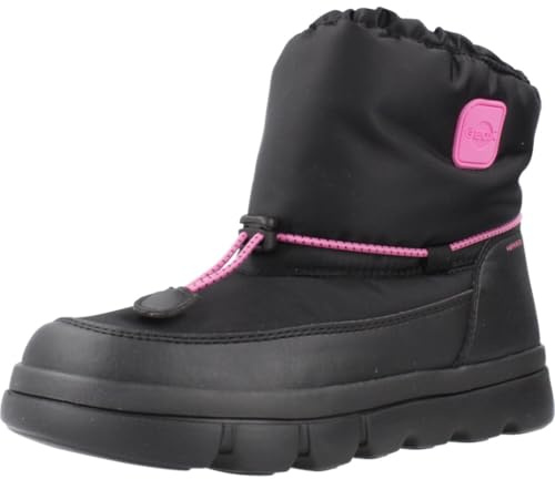 Geox JUNIOR J WILLABOOM GIRL B A SNOWBOOTS BLACK/FUCHSIA 31_EU