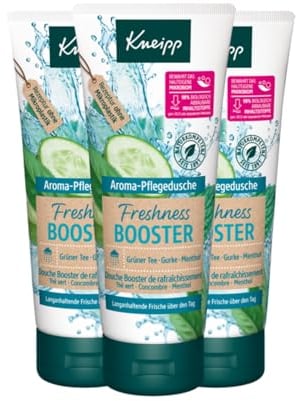 3x Kneipp Aroma Pflegedusche Freshness Booster Grüner Tee Gurke Menthol je 200ml