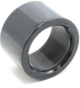 HAF® Réduction en PVC court avec raccord adhésif de 63 mm x 50 mm Manchon adhésif en PVC U gris. Convient pour les raccords de tuyaux, les tuyaux de piscine et bien plus encore. Qualité : fabriqué en