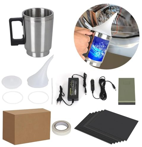 QUNNIE Scheinwerfer-Reparatur-Set, Auto-Scheinwerfer-Reparatur-Werkzeug, Glaskratzer-Scheinwerfer-Reparatur für Vergilbung, Kratzer, Unschärfe, Risse(Keine Flüssigkeit)