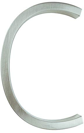HUYGB Hausnummer 12cm Silber Hausnummer Zeichen # 0-9 Alphabet Buchstaben 5 Zoll. Dash Slash Signage Heimtürnummern Außenadresse Hausnummernschild(Color:C)