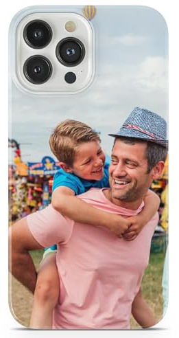 Personalised Custom Case for iPhone 15 Full Print Premium Durable Hard Plastic Cover | Design Your Unique Idea with Picture Image Photo Logo Text Name