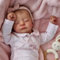 LKBOBIR Reborn Baby MäDchen 20 Zoll 50cm Reborn Puppen Lebensecht Weiches Silikon-Vinyl Reborn Puppe MäDels Handgefertigt Neugeborenes Baby Jungen & MäDchen Spielzeug-Geschenke