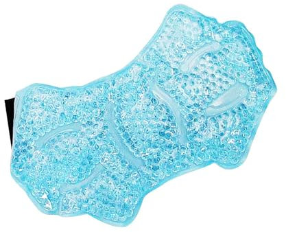 Samuliy Sac de glace pour les pieds – Poche de glace pour cheville – Poche de glace chaude et froide pour blessures, gel froid réutilisable pour genou, coude, cheville, micro-ondes, congélateur