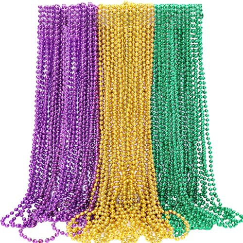 Gvhntk 30 x Mardi Gras Perlen-Halsketten