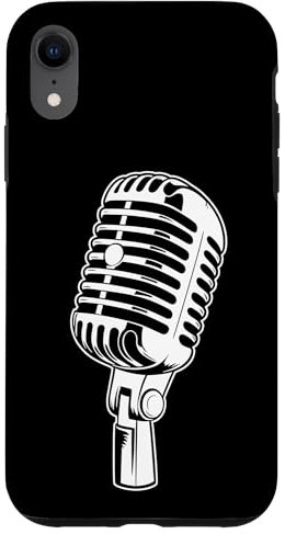 iPhone XR Oldschool Microphone Music Singer Radio Speaker Case