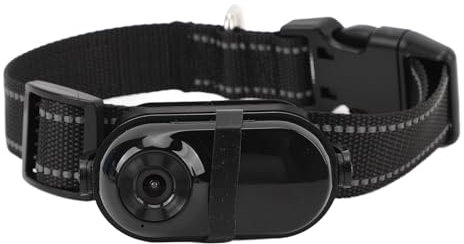 Haustierhalsband-Kamera, 1080P Full HD-Hundekamera mit Rückseitigem Clip, Kabellose Haustierhalsband-Actionkamera für Innen- und Außenreisefotografie (VELATEMORmrqsv27z8p-13)