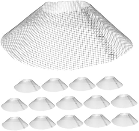COLLBATH 15pcs Range Hood Filters Grease Trap Net Oil Filter Net for Kitchen Vent Hood Accessory for Oven