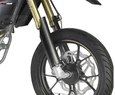 Gabelschutz Schwarz MRX PRO – Gabel Schutz Protektoren passend für Rieju Marathon 125 & SMX 50, langlebig & robust