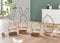 Dekoleidenschaft 4X Osterdeko Modern aus Metall, Holz & Jute, Dekofiguren Osterhase & Osterei, 13-22 cm hoch