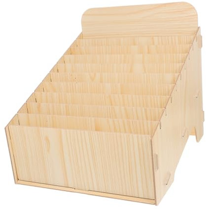 Gadpiparty Kasten Rechnungsorganisationsbox rote Kartons Telefongefängnis Mail-Organizer-Desktop Home-Mail-Organizer Rote Versandkartons Mail-Organizer für zu Hause Holz Beige