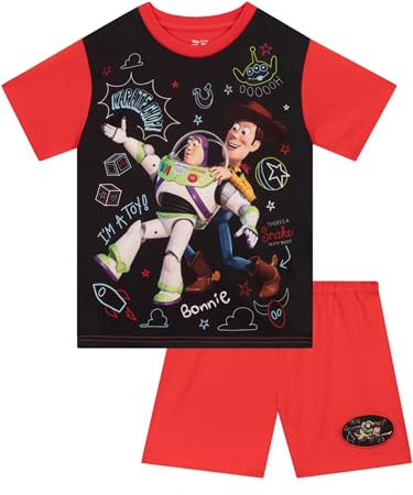 Disney Toy Story Schlafanzug Jungen, Schlafanzüge Für Jungen Woody Und Buzz, Schlafanzug kurz Sommer