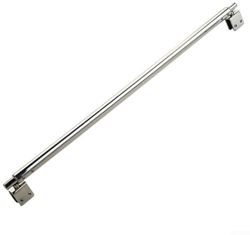 Halterung für Duschglastüren, verstellbar, Edelstahl, Chrom, feste Stangenklemme für begehbare Duschwände, Nassraum, Glasdicke (Doppelklemmen)