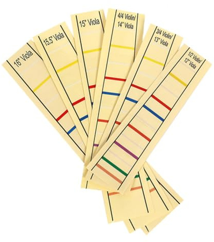 Gelb Fingeraufkleber Cello 1/2 Papier, für Anfänger | Fingerpositionsmarkierung, Hilft Beim Greifen des Griffbretts, Leicht Ablösbar, Verbessert das Lernen