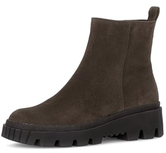 Gabor Damen Schnürstiefeletten, Frauen Stiefeletten,reißverschluss,Stiefel,Bootee,Booties,halbstiefel,ENGL.Brown (Mocca),40 EU / 6.5 UK