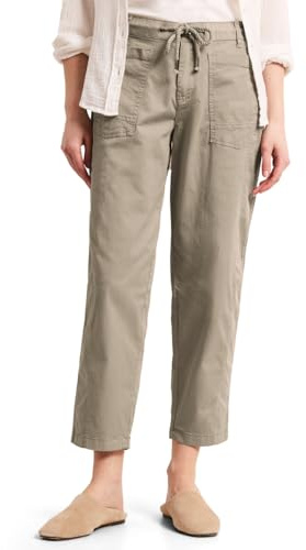 Street One Damen Tapered Leg Hose aus Twill-Ware 3817923