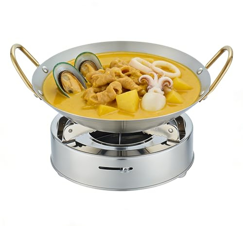 Alcohol Stove - Ustensile de cuisine pour camping - Réchaud à alcool inclus - Pour les randonneurs, les voyageurs, les pêcheurs, les pique-niques, les voyages en bateau