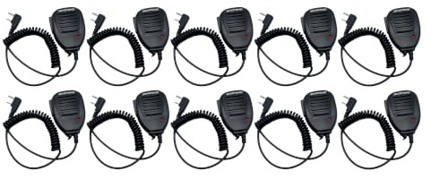 BAOFENG Microphone Police Walkie Talkie Mic Accessories Ham Radio Speaker Mic UV-5R Mini BF-F8HP Pro 5RM UV-32 DM-32 UV-5G Plus GM-15PRO GM-5RH K5PLUS AR-152 UV-82 (10 Pcs)