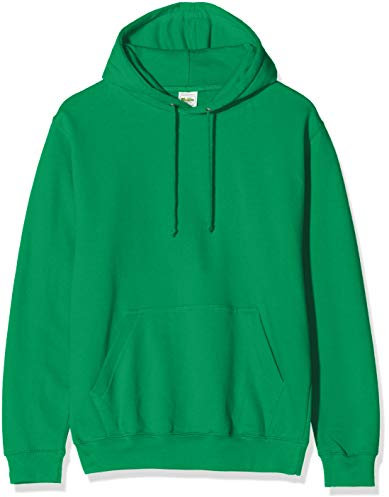 AWDis Men's College Hoodie, Green (Kelly Green), X-Small
